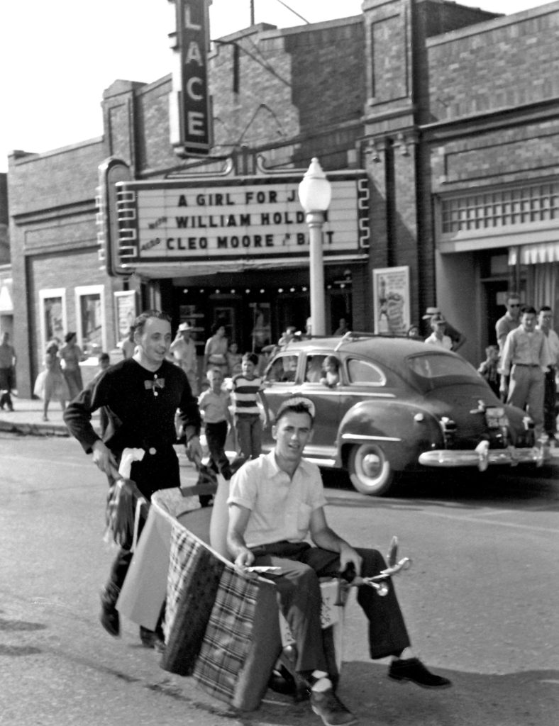 In front of the Palace Theater in Kennett, MO